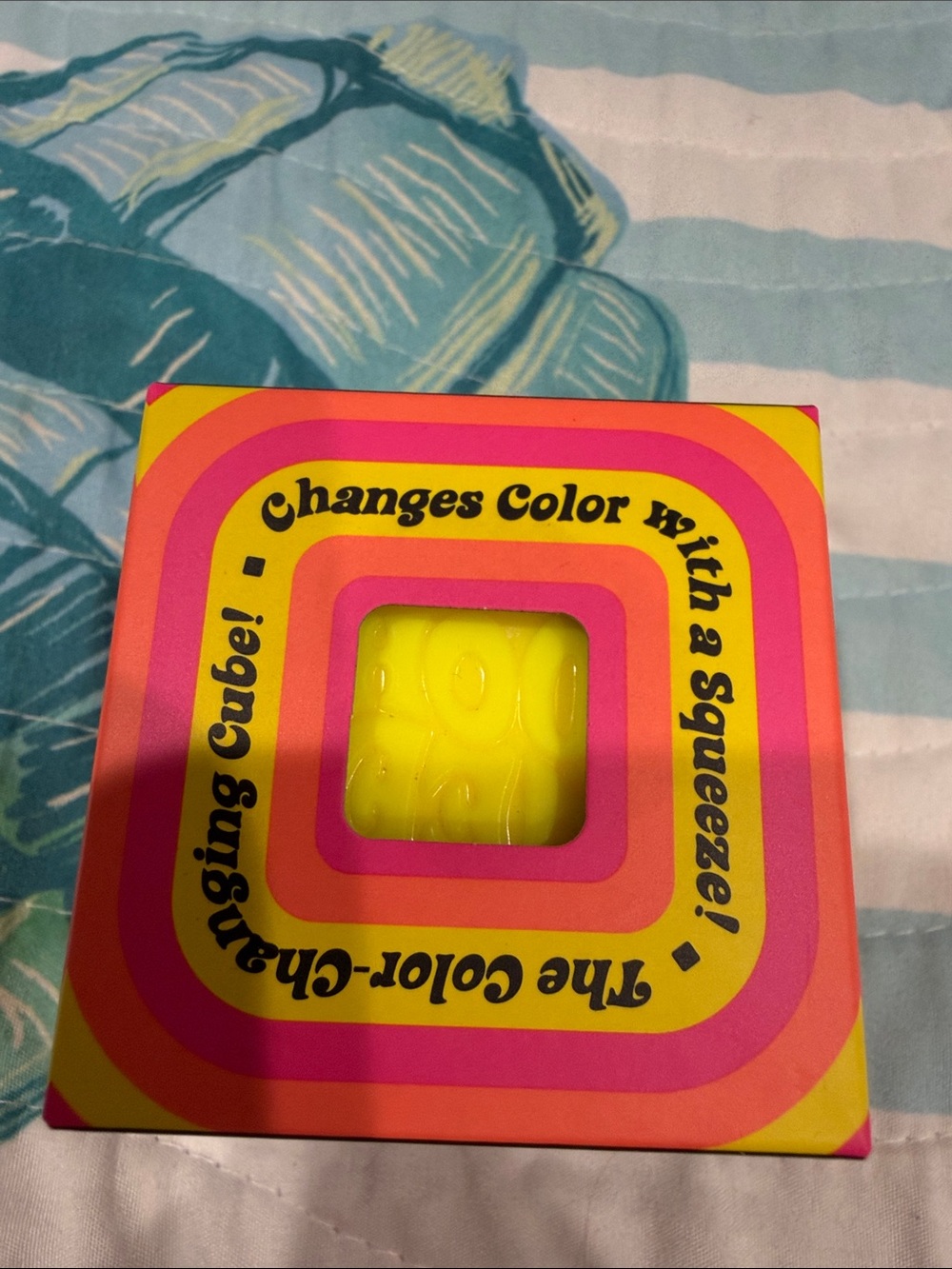 Color Change Cube Toy - Yellow - Picture 2 of 4